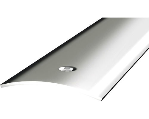 Barre de seuil Prinz acier inoxydable miroir brut perforé 40 x 2700 mm Images de profils pour escaliers en métal