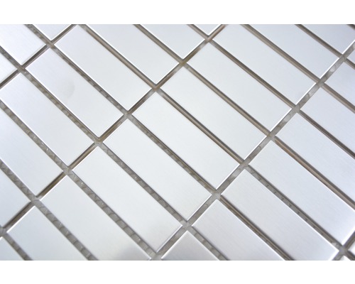 Vue détaillée de carreaux de mosaïque de forme allongée