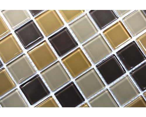 Quadratische Glasmosaikfliesen für Wand und Boden