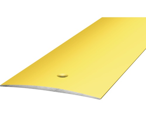 Barre de seuil Prinz aluminium or perforé 50 x 2700 mm Rail de transition de couleur or avec trou de fixation