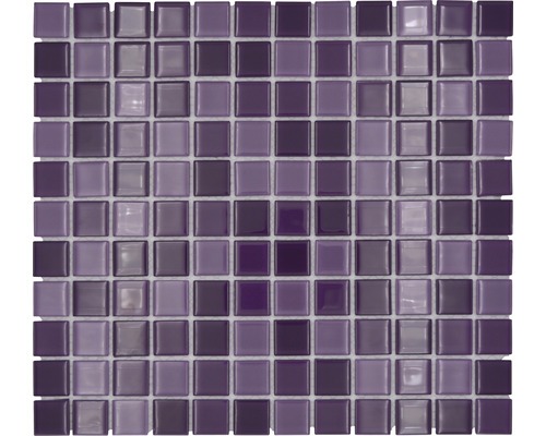 Mosaïque de verre CM 4888 mix violet 30,5x32,5 cm Mosaïque en verre, carrée