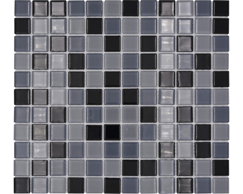 Mosaïques de verre CM 4999 mix, noir, 30,5x32,5 cm Mosaïque en verre, carrée