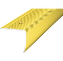 Treppenkantenprofil Alu gold gelocht 35 x 30 x 2500 mm-thumb-0
