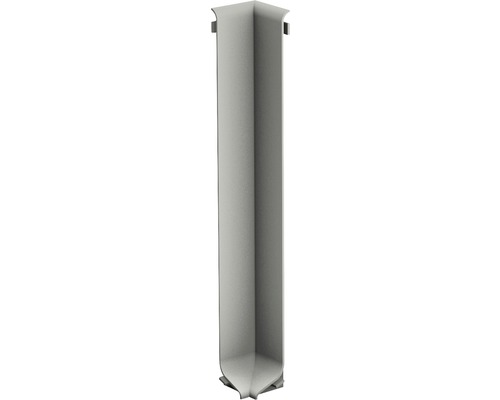 Angle intérieur pour plinthe aluminium titane 100 mm