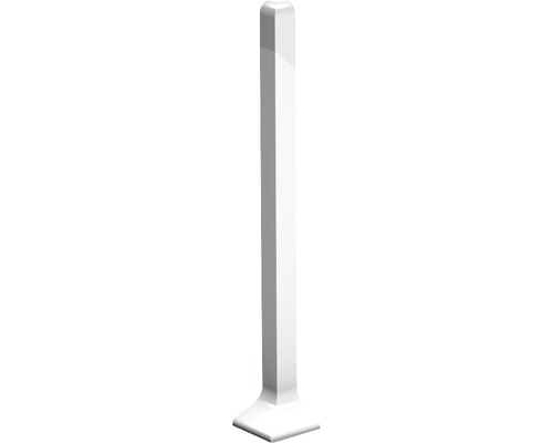 Angle extérieur pour plinthe aluminium argent 100 mm