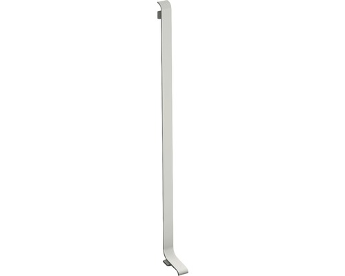 Pièce d'extrémité Prinz droite pour plinthe en aluminium 11x100 mm titane (1 pce)