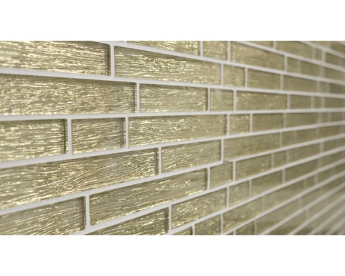 Carreaux muraux en verre de forme rectangulaire