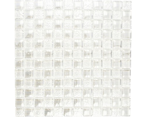 Mosaïque en verre XCM 8LU90 BLANC 29,8x29,8 cm Mosaïque en verre