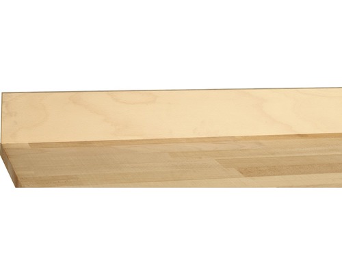 Plan de travail en bois de hêtre avec bord droit