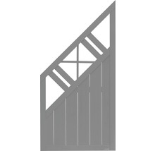 Holzzaun mit dreieckigem Design