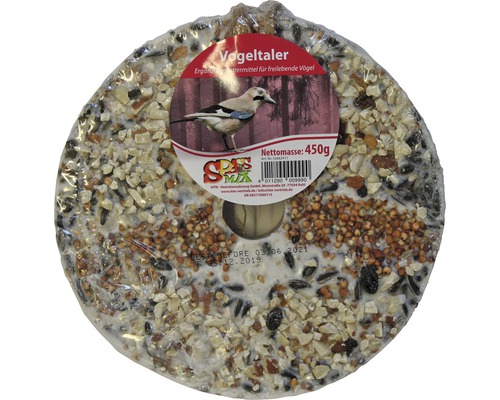 Mélange de nouriture pour oiseaux Spass 450 g Vogeltaler aliment complémentaire pour oiseaux vivant en liberté, masse nette 450 grammes