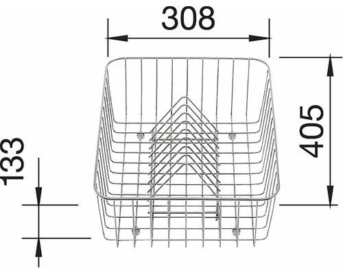 Geschirrkorb Blanco edelstahl 507829