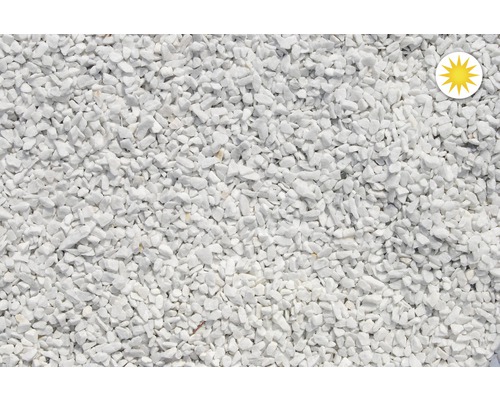 Gravier décoratif blanc comme matériau de remplissage décoratif