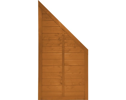 Élément de finition Konsta Venga 90 x 180/90 cm à droite, aspect cerisier Paroi de jardin d''extension en bois