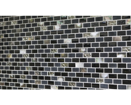 Wandfliesen aus Glasmosaik in rechteckiger Form