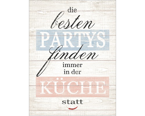 Panneau décoratif Partys & Küche 30x40 cm