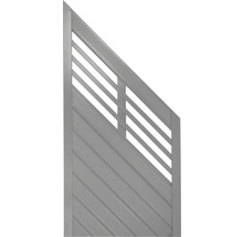 Élément de finition Konsta Style 90 x 180/90 cm à droite, gris clair