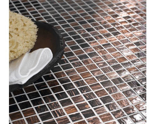 Carreaux de mosaïque en verre, forme carrée