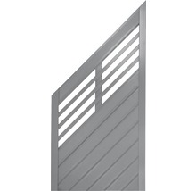Élément de finition Konsta Style 90 x 180/90 cm à gauche, gris clair