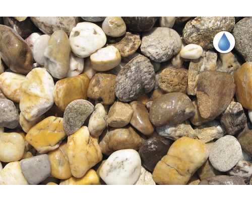 Galets décoratifs de différentes couleurs et tailles