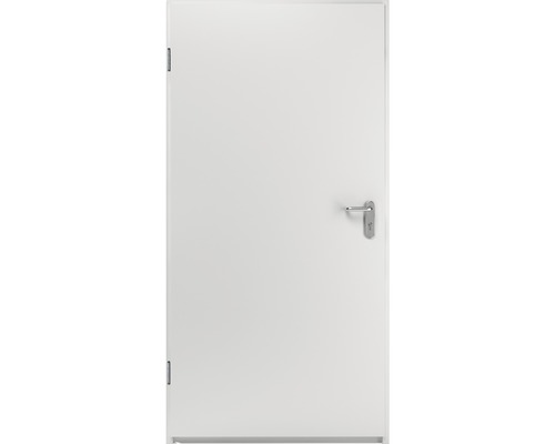 Weisse Innentür mit Beschlägen