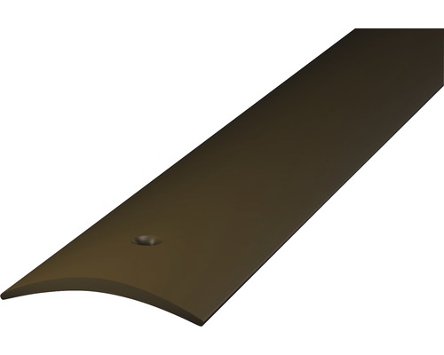 Barre de seuil Prinz en PVC rigide marron perforé 30 x 1000 mm Profilé de sol en métal avec trou de vis