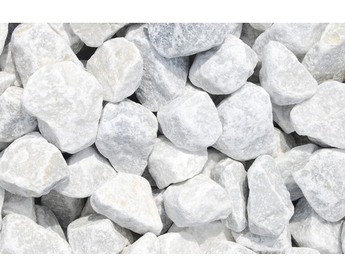 Fragments de marbre nuages-blanc 50-100 mm 500 kg