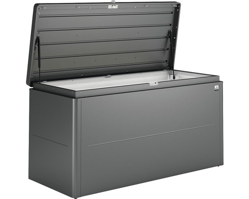 Auflagenbox biohort LoungeBox 160, 160x70 cm dunkelgrau-metallic