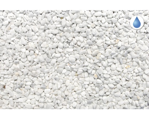 Gravier décoratif blanc comme matériau en vrac