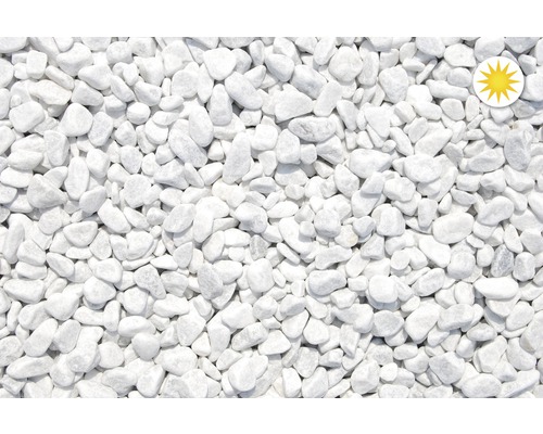 Graviers de marbre de Carrare blanc 12-16 mm 1000 kg Bigbag