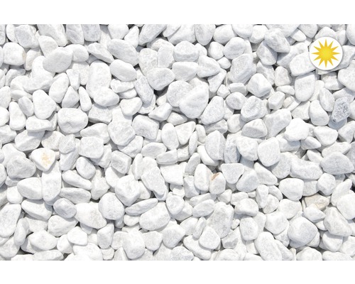 Graviers de marbre de Carrare blanc 16-25 mm 1000 kg Bigbag