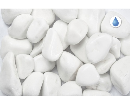 Galets décoratifs blancs