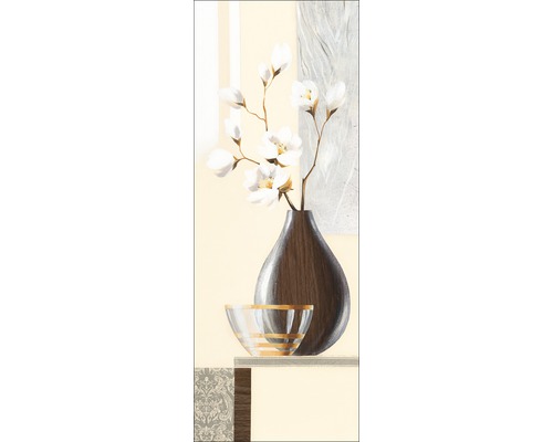 Keilrahmenbild Brown Oval Vase I 27x77 cm
