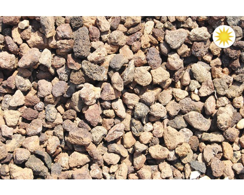 Gros plan de paillis de lave