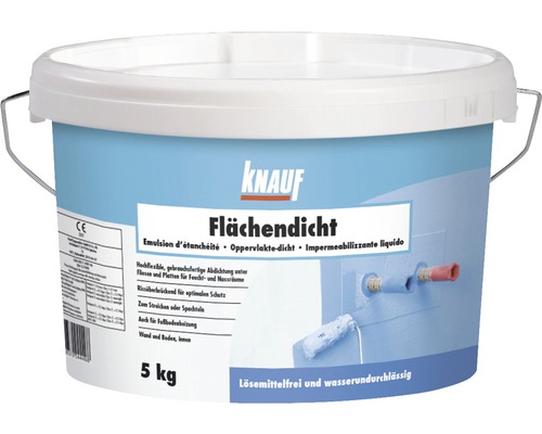 Masse d'étanchéité Knauf étanchéification de surfaces 5 kg Seau de 5 kg de Knauf Flächendicht
