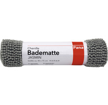 Graue Chenille Badematte, circa 45 x 75 cm