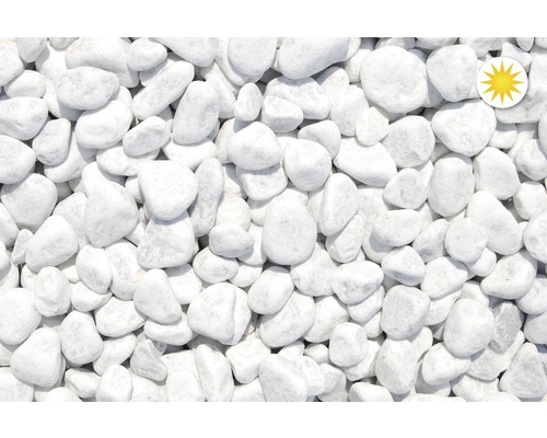 Galets décoratifs blancs en vrac