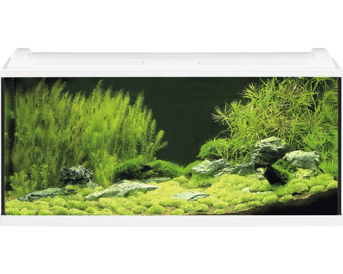 Aquarium EHEIM aquaproLED 180 mit LED-Beleuchtung, Filter, Heizer, Thermometer, Fangnetz ohne Unterschrank weiss