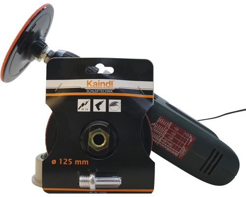 Kaindl Schleifteller mit Bohrmaschinenadapter 125 Millimeter