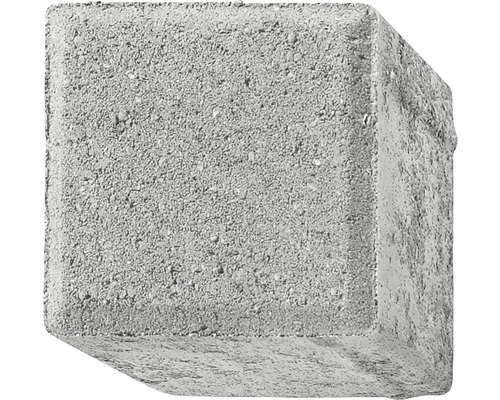 Pavé carré gris avec chanfrein 10 x 10 x 8 cm