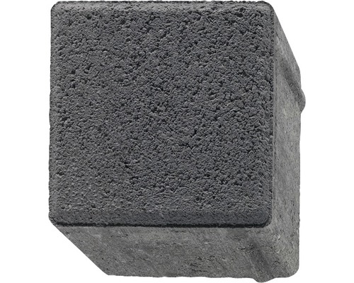 Pavé carré anthracite avec chanfrein 10 x 10 x 8 cm