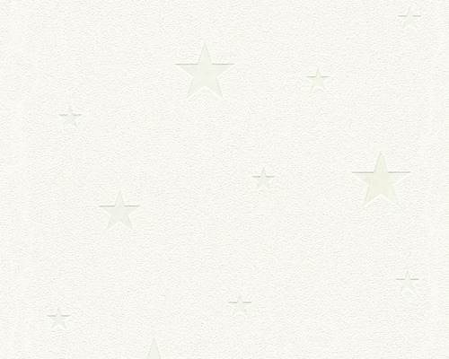 Papier peint intissé 32440-1 Day 'n' Night étoiles blanc Papier peint avec motif étoilé