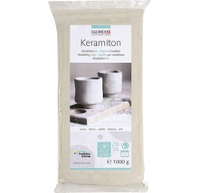 Pâte à modeler glaise Keramiton 1.0 kg blanc