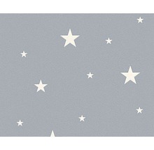 Papier peint intissé 32440-3 Day 'n' Night étoiles bleu gris