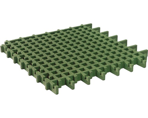 Fallschutzmatte-Rasengitter terrasoft 5 Stück 100x100x4.5 cm grün