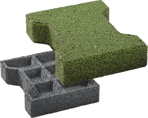 Protection anti-chute double pavé en T terrasoft 180 unités 20x16x4.3 cm vert Protection anti-chute double pavé en T terrasoft 180 unités 20x16x4.3 cm vert