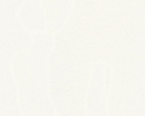 Papier peint intissé 3250-13 Day 'n' Night uni blanc Papier peint avec une texture fine