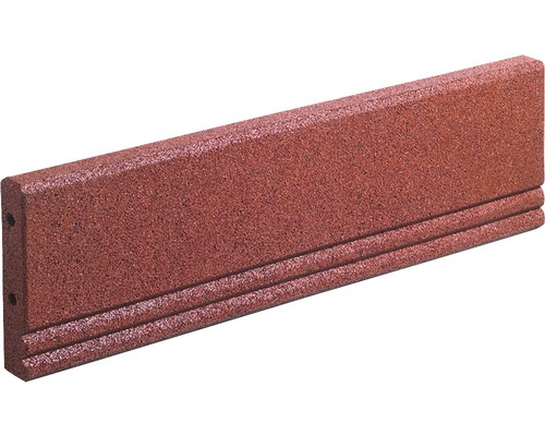 Protection anti-chute-bordure de pelouse terrasoft 10 unités 100x25x5 cm rouge Bordure de béton pour l''aménagement paysager et de jardin