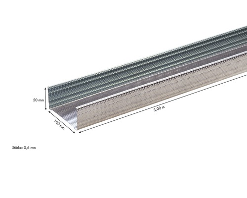 Deckenprofil aus Metall, 3 Meter lang