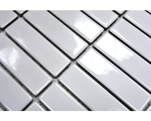 Rechteckige, glänzende Mosaikfliesen aus Keramik